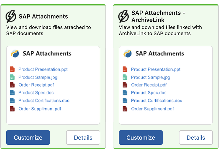 The attachment components in the Overcast Component Library The attachment components in the Overcast Component Library