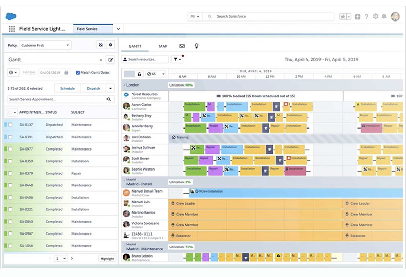 Salesforceフィールドサービス 