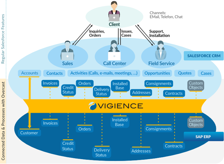 Vigience Overcast SAP-Integrated Customer 360 Solution