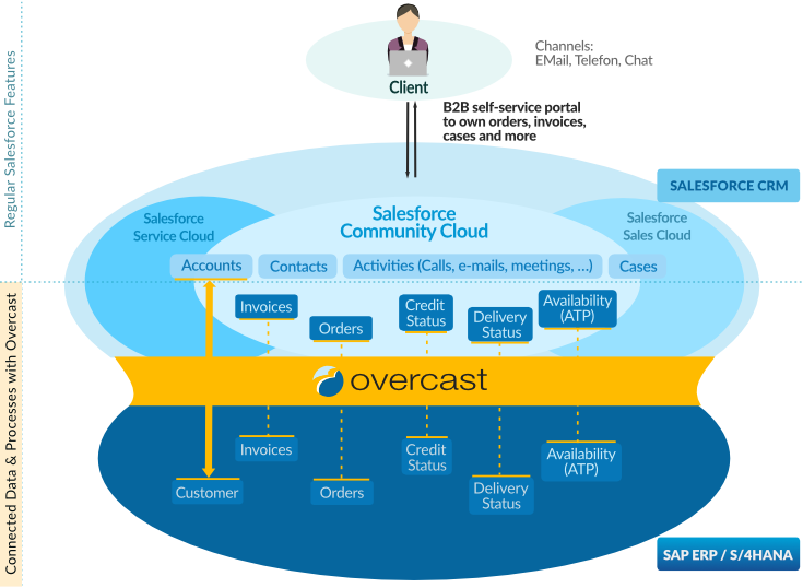 Vigience Overcast SAP-Integrated Self-Service Portals Solution