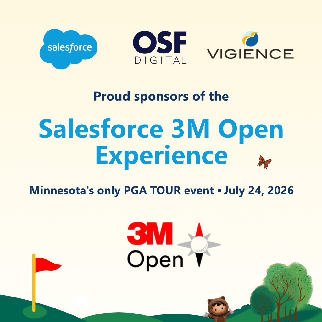 Salesforce 3M Open Experience together with OSF Digital and Vigience
